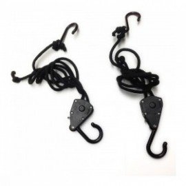 Polea con cuerda y gancho